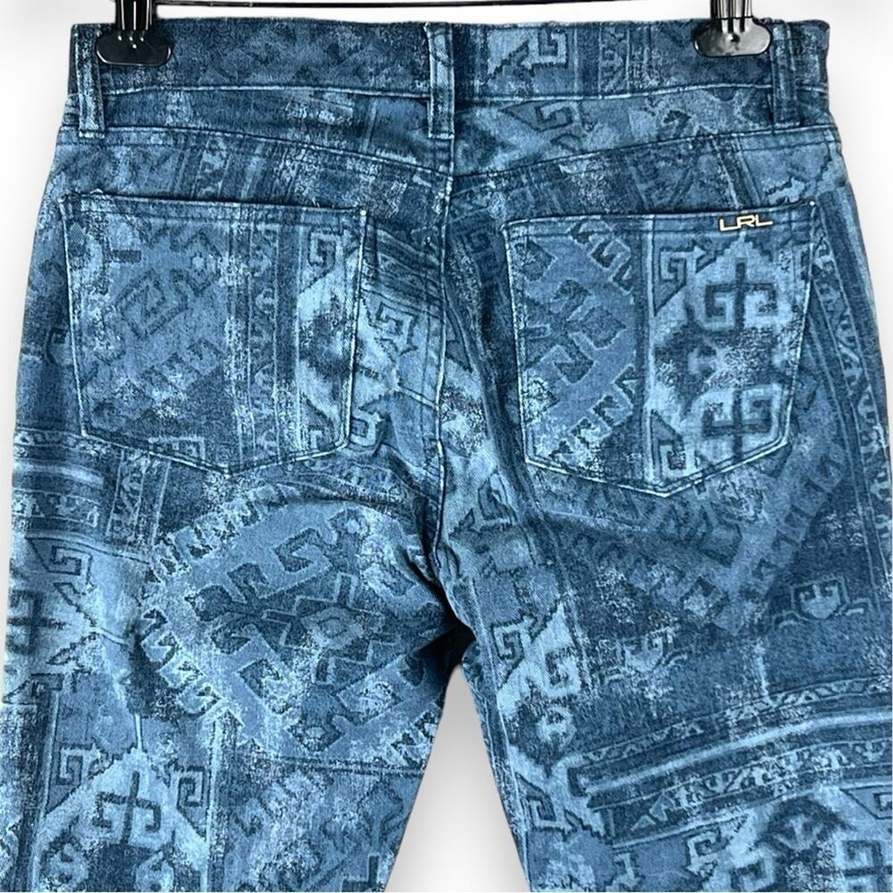 Patterned Blue Jeans - Picture 4 of 9